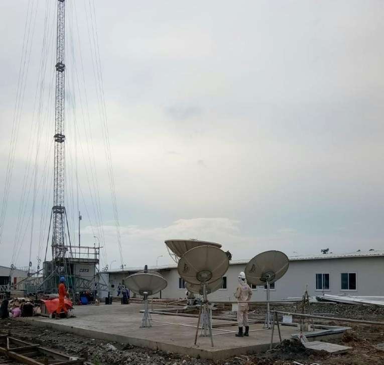 VSAT site infrastructure project documentation for MABES TNI